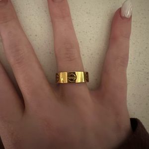 Gold Cartier Love Ring Dupe